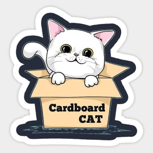 cardboard little cat Sticker